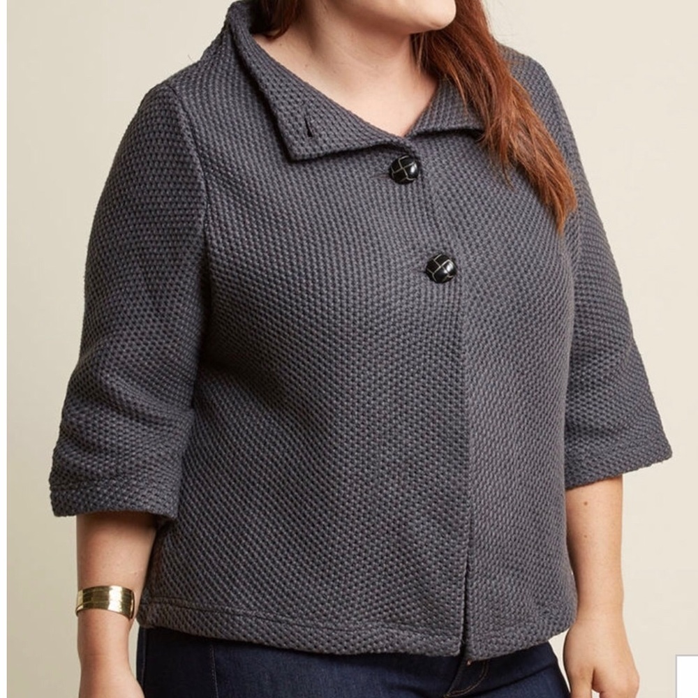 MODCLOTH Cardigan in Textured Knit